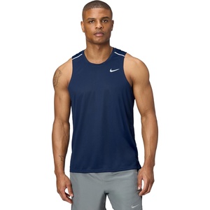 Nike Men’s Miler Dri-Fit Running Tank(Midnight Navy/Reflective Silver)