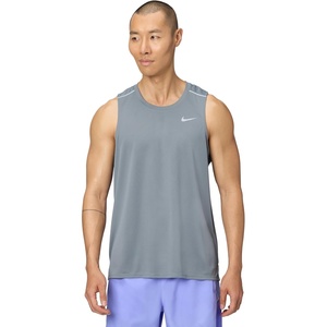 Nike Men’s Miler Dri-Fit Running Tank(Smoke Grey/Reflective Silver)