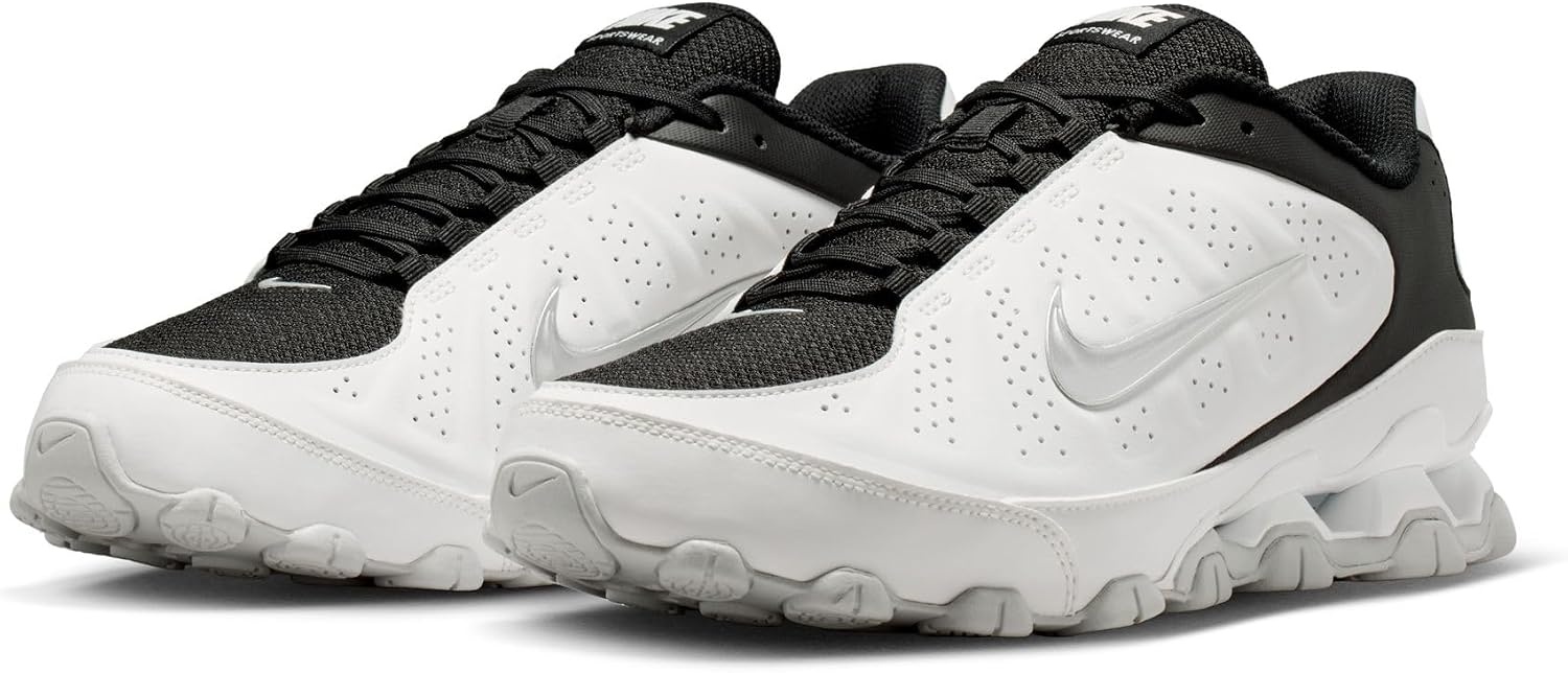image:imageNike Mens Reax 8 SL Lifestyle ShoesSummit WhiteMetallic SilverBlack