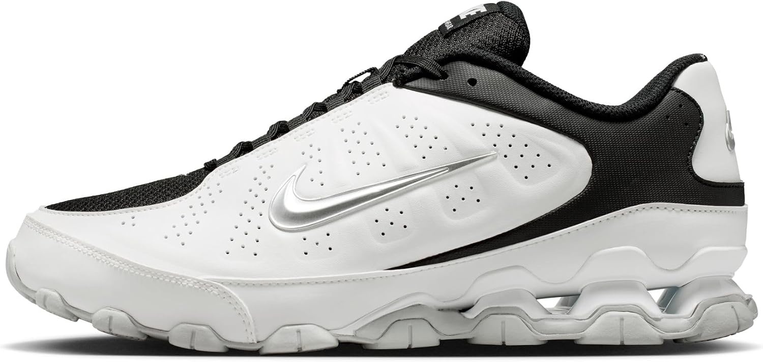 image:imageNike Mens Reax 8 SL Lifestyle ShoesSummit WhiteMetallic SilverBlack