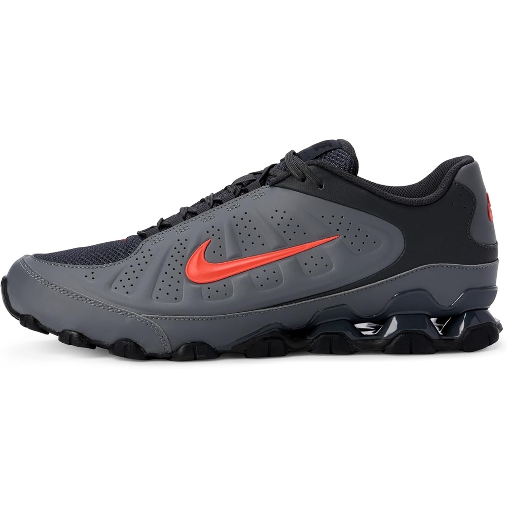image:imageNike Mens Reax 8 SL Lifestyle ShoesSmoke GreyBright CrimsonBlack