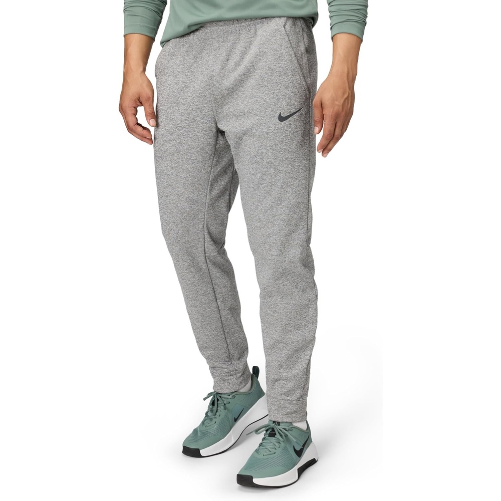 image:imageNike Mens ThermaFit Tapered Training PantsDark Grey HeatherBlack
