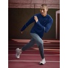 Nike Men’s Miler Dri-fit Uv Long-Sleeve Half Zip Running Top(Midnight Navy/Reflective Silver)