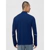 Nike Men’s Miler Dri-fit Uv Long-Sleeve Half Zip Running Top(Midnight Navy/Reflective Silver)
