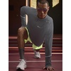 Nike Men’s Miler Dri-fit Uv Long-Sleeve Half Zip Running Top(Smoke Grey/Reflective Silver)