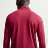 Nike Men’s Miler Dri-fit Uv Long-Sleeve Half Zip Running Top(Tough Red/Reflective Silver)