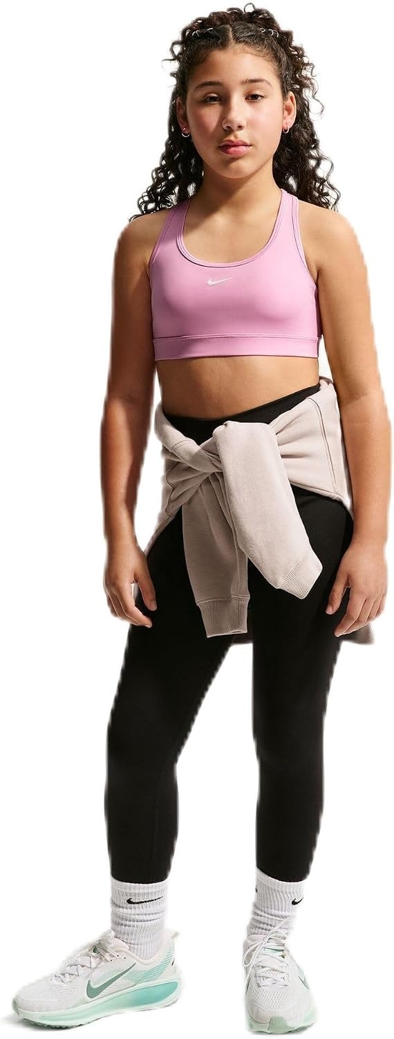image:imageNike Girls Swoosh Sports BraPink RiseWhite