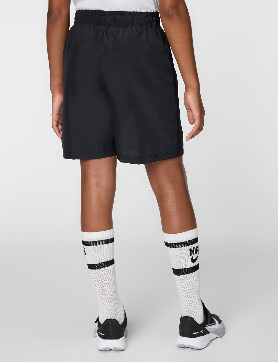 image:imageNike Unisex Big Kids Multi DriFIT Training Shorts Boys and GirlsBlackWhite