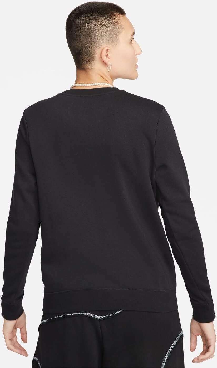 image:imageNike Womens Sportswear Club Fleece CrewNeck SweatshirtBlackWhite
