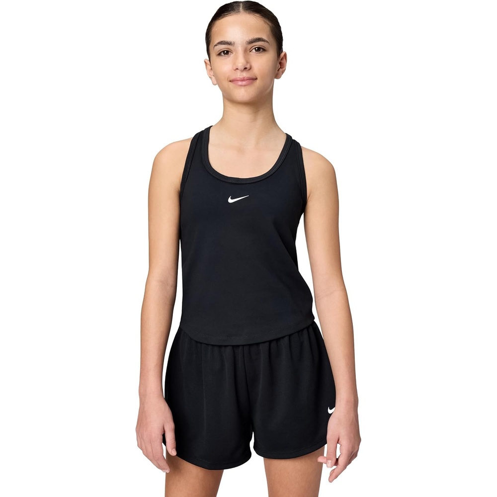 image:imageNike Girls One Fitted DriFIT Tank TopsBlackWhite