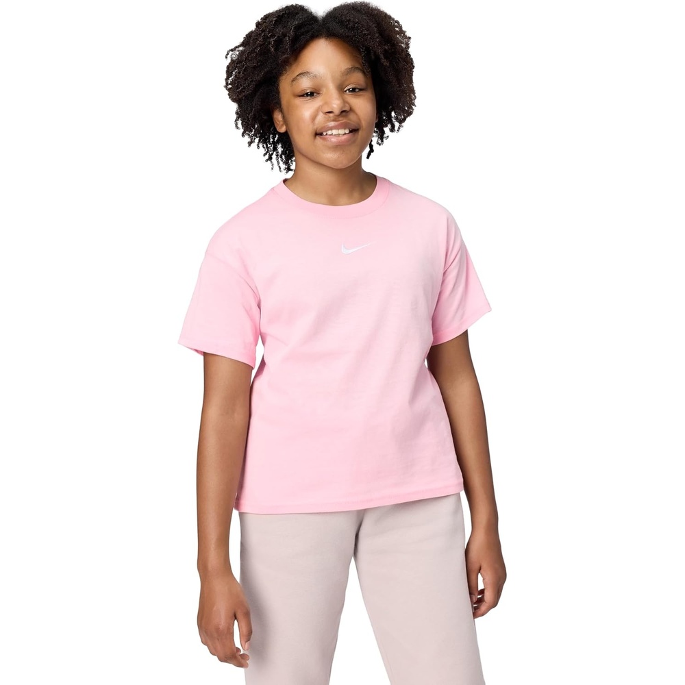 image:imageNike Girls Sportswear Essential Boyfriend TShirtMed Soft Pink
