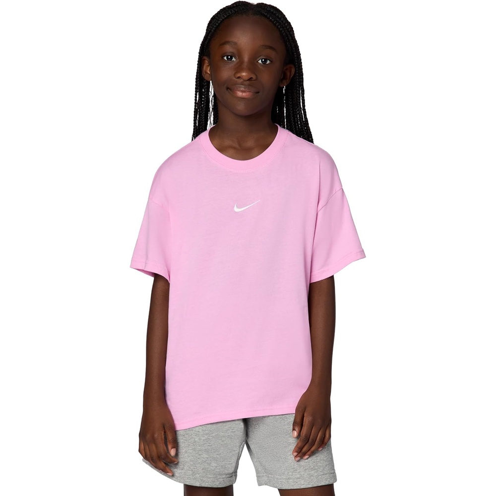 image:imageNike Girls Sportswear Essential Boyfriend TShirtPink Rise