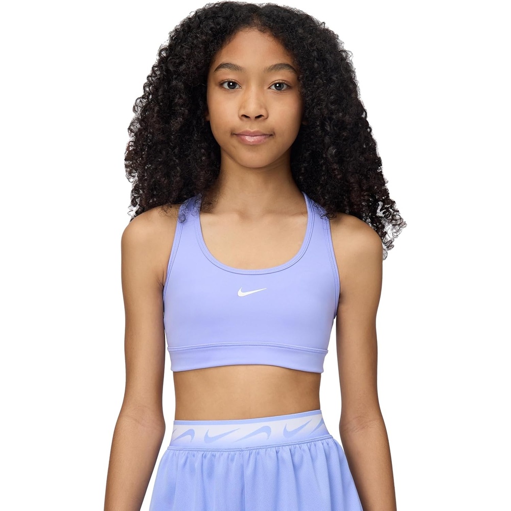 image:imageNike Girls Swoosh Sports BraLight ThistleWhite