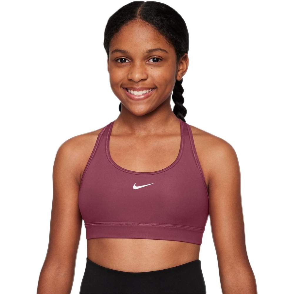 image:imageNike Girls Swoosh Sports BraPink Smoke