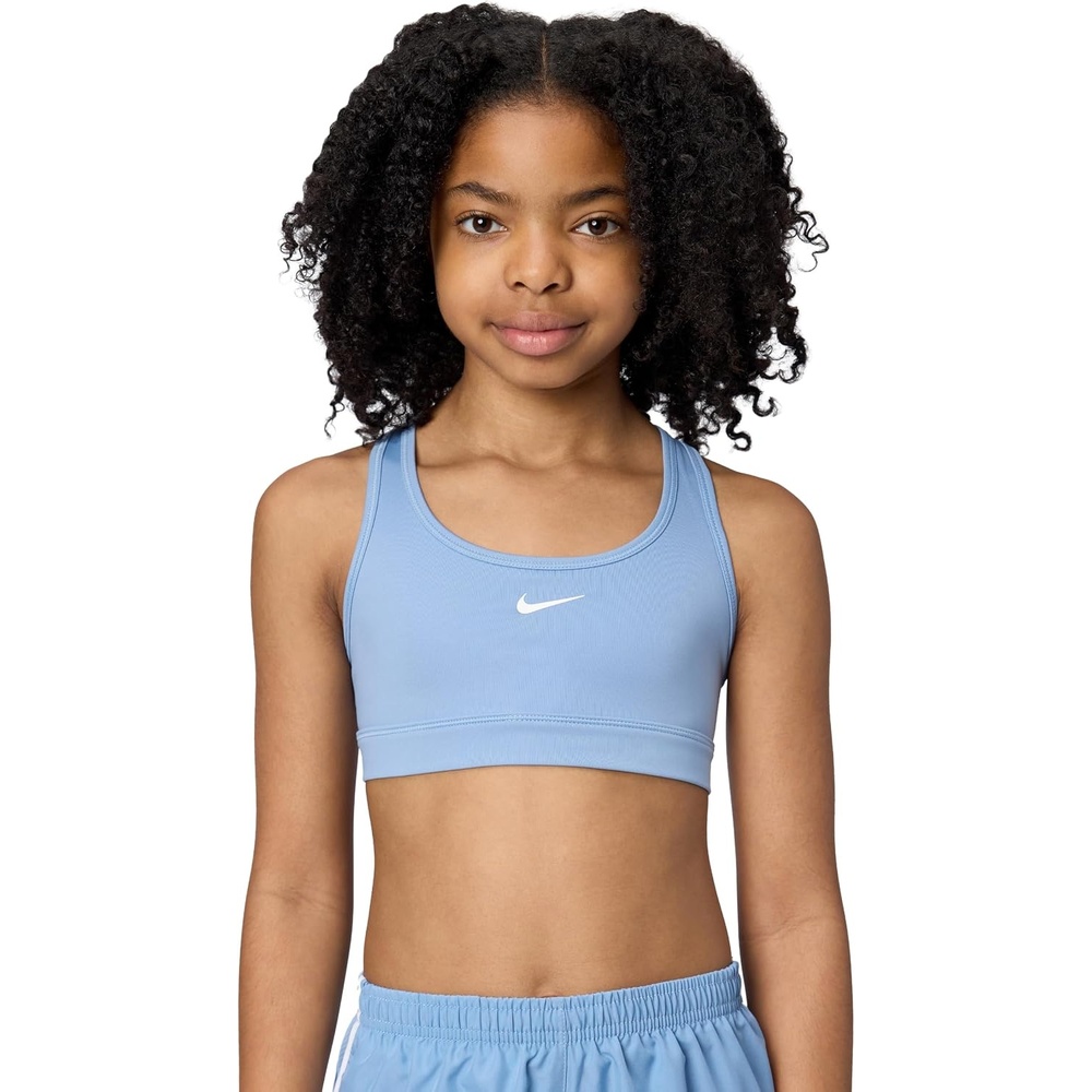 image:imageNike Girls Swoosh Sports BraWork BlueWhite