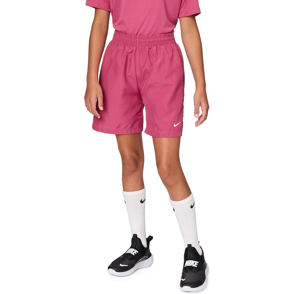 image:imageNike Unisex Big Kids Multi DriFIT Training Shorts Boys and GirlsSweet BeetWhite