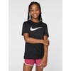 Nike Big Kids’ Legend Dri-FIT T-Shirt (Large Swoosh Logo) – Boys and Girls(Black)