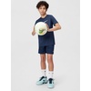 Nike Big Kids’ Legend Dri-FIT T-Shirt (Large Swoosh Logo) – Boys and Girls(Midnight Navy)