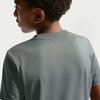 Nike Big Kids’ Legend Dri-FIT T-Shirt (Large Swoosh Logo) – Boys and Girls(Smoke Grey)