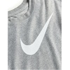 Nike Big Kids’ Legend Dri-FIT T-Shirt (Large Swoosh Logo) – Boys and Girls(Tumbled Grey/Flat Silver/Heather)