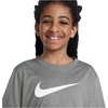 Nike Big Kids’ Legend Dri-FIT T-Shirt (Large Swoosh Logo) – Boys and Girls(Tumbled Grey/Flat Silver/Heather)