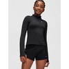Nike Girls’ Dri-FIT Long-Sleeve 1/4-Zip Top(Black/White)