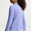 Nike Girls’ Dri-FIT Long-Sleeve 1/4-Zip Top(Light Thistle/White)