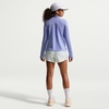 Nike Girls’ Dri-FIT Long-Sleeve 1/4-Zip Top(Light Thistle/White)