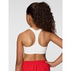 Nike Girls’ Swoosh Sports Bra(White/Pure Platinum)