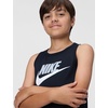Nike Kids Tank Top (Little Kid/Big Kid)(Black/Light Smoke Grey)