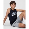 Nike Kids Tank Top (Little Kid/Big Kid)(Black/Light Smoke Grey)