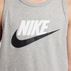 Nike Kids Tank Top (Little Kid/Big Kid)(Dark Grey Heather/Black)