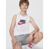 Nike Kids Tank Top (Little Kid/Big Kid)(White/Obsidian)