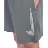 Nike Unisex Big Kids’ Multi Dri-FIT Training Shorts (Large Swoosh Logo) – Boys and Girls(Smoke Grey/White)