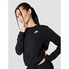 Nike Women’s Sportswear Club Fleece Crew-Neck Sweatshirt(Black/White)