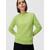 Nike Women’s Sportswear Club Fleece Crew-Neck Sweatshirt(Light Lemon Twist/White)