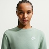 Nike Women’s Sportswear Club Fleece Crew-Neck Sweatshirt(Steam/White)