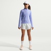 Nike Girls’ Dri-FIT Long-Sleeve 1/4-Zip Top(Light Thistle/White)