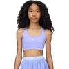 Nike Girls’ Swoosh Sports Bra(Light Thistle/White)