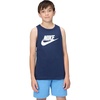 Nike Kids Tank Top (Little Kid/Big Kid)(Midnight Navy/White)