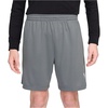 Nike Unisex Big Kids’ Multi Dri-FIT Training Shorts (Large Swoosh Logo) – Boys and Girls(Smoke Grey/White)