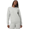 Nike Women’s Sportswear Club Fleece Crew-Neck Sweatshirt(Dark Grey Heather/White)