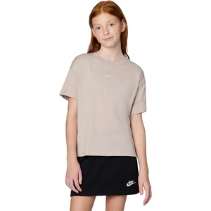 Nike Girls’ Sportswear Essential Boyfriend T-Shirt(Moon Particle)