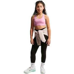 Nike Girls’ Swoosh Sports Bra(Pink Rise/White)