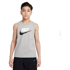 Nike Kids Tank Top (Little Kid/Big Kid)(Dark Grey Heather/Black)