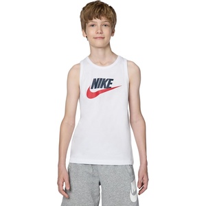 Nike Kids Tank Top (Little Kid/Big Kid)(White/Obsidian)