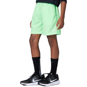 Nike Unisex Big Kids’ Multi Dri-FIT Training Shorts – Boys and Girls(Illusion Green/White)