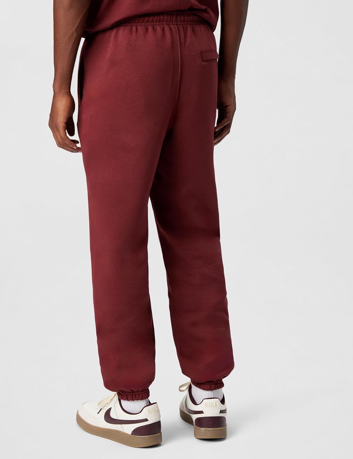 image:imageNike Mens Club Cuffed Brushed Fleece PantsDark Team RedDark Team RedWhite