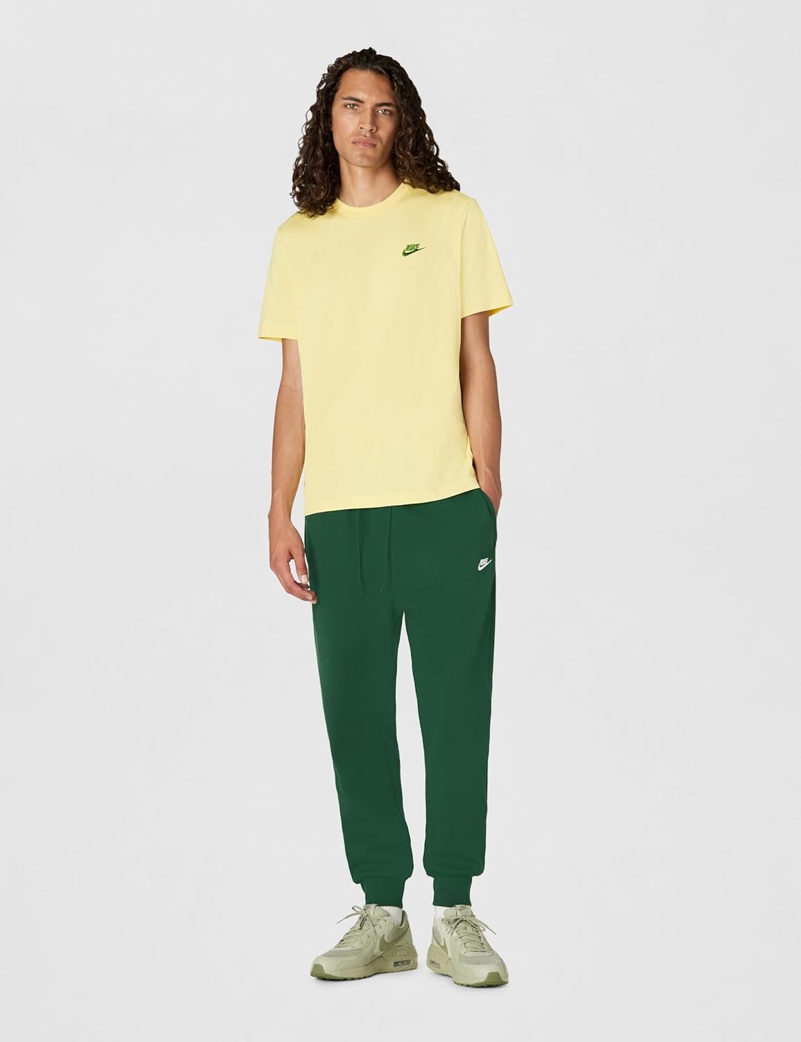 image:imageNike Mens Club JoggersFirFirWhite