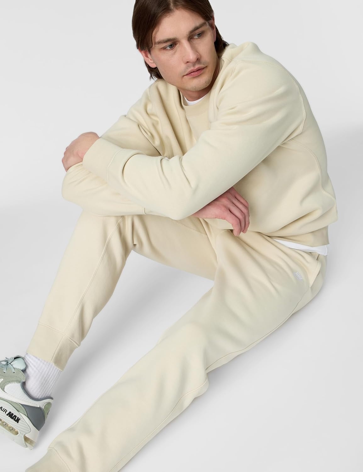 image:imageNike Mens Club JoggersLight KhakiLight KhakiWhite